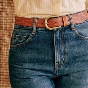 Sézane Tammy belt, size 75cm, best for a 25-26” waist, never worn, leather